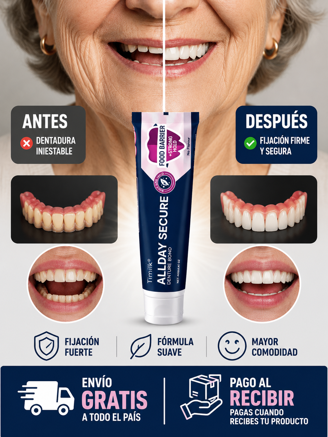 All day: Adhesivo para prótesis dental - Paga Al Recibir  🫂  😁 🦷