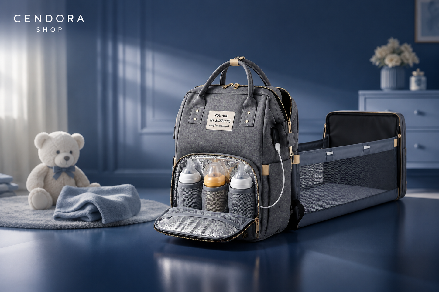 Pañalera cuna portátil 😍 3 en 1 - ENVIO GRATIS - PAGA AL RECIBIR